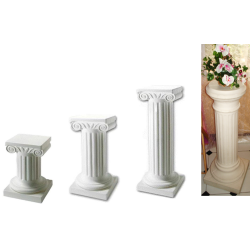 Colonne romaine 50cm ionique blanc location