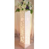 Colonne carrée arabesque lumineux blanc ht 1.10 location