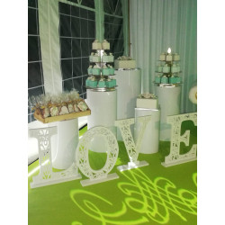 Colonne métal ronde  Diam 35 cm Haut 70 cm location