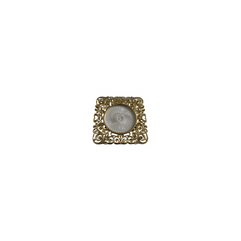 Sous assiette carrée or WEDDING Diam: 30x30cm location