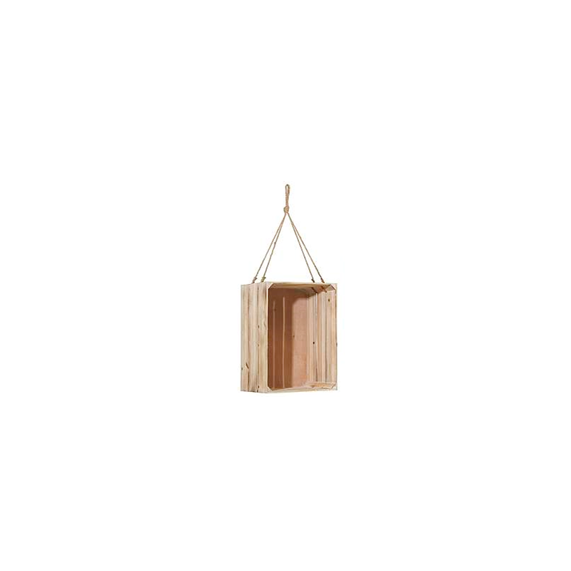 Caisse en bois déco nature  X 1piece 48 cm location
