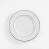 Assiette plate filet OR porcelaine 27 cm location