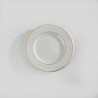 Assiette entrée /dessert FILET OR  porcelaine 19 cm location