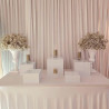 Présentoir en cube blanc (x1cube) pour buffet 35x35x35 cm location