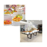 Présentoir en cube blanc (x1cube) pour buffet 35x35x35 cm location