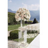 Colonne transparent carrée larg 29 cm Haut 80 cm location