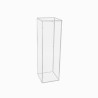 Colonne transparent carrée larg 29 cm Haut 80 cm location