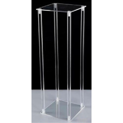 Centre de table colonne ronde TRANSPARENT 60 CM location
