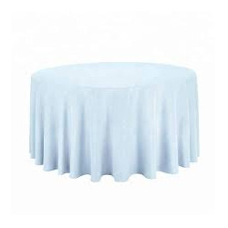 Nappe ronde polyester bleu...