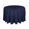 Nappe ronde polyester bleu marine diam 290 location