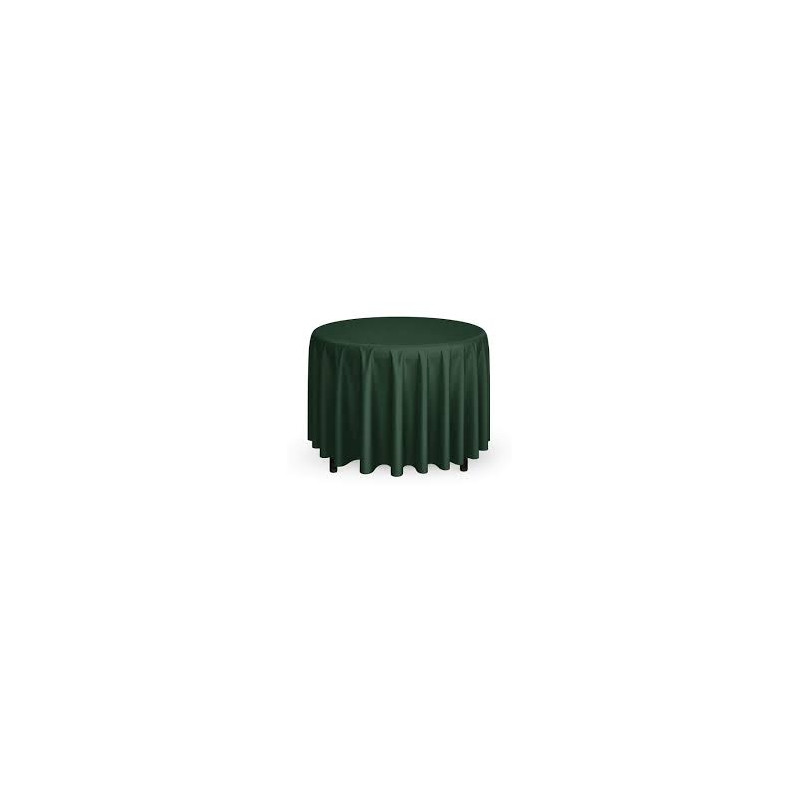 Nappe ronde polyester vert emmeraude diam 290 location