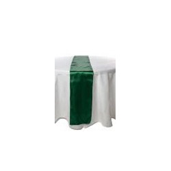 Chemin de table satin vert...