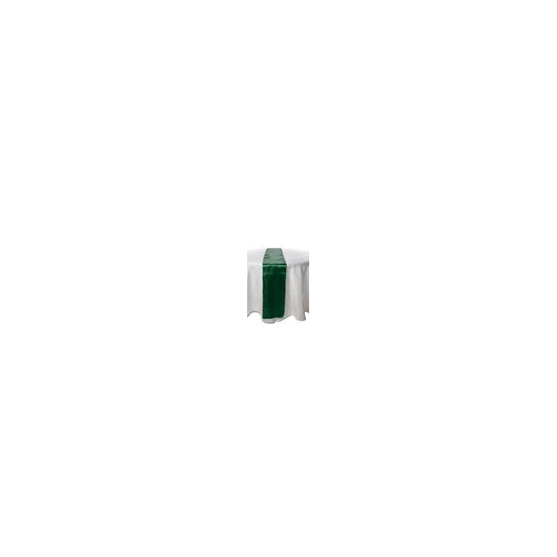 Chemin de table satin vert emmeraude long 2.75X30 CM location