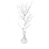 Arbre artificiel blanc haut 120 cm location