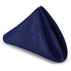 Serviette  tissus bleu...