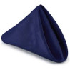 Serviette  tissus bleu marine polyester 40x40 cm location