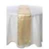 Chemin de table satin champagne/beige long 2.75X30 CM location