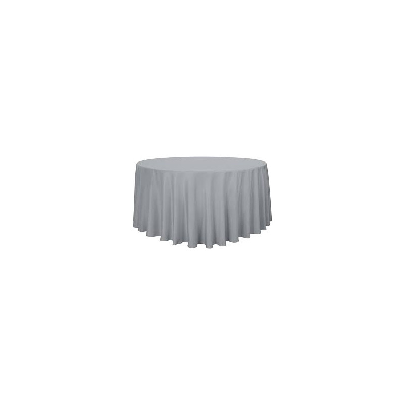 Nappe ronde polyester gris diam 290 location