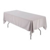 Nappe rectangulaire gris polyester 1.50x3m location