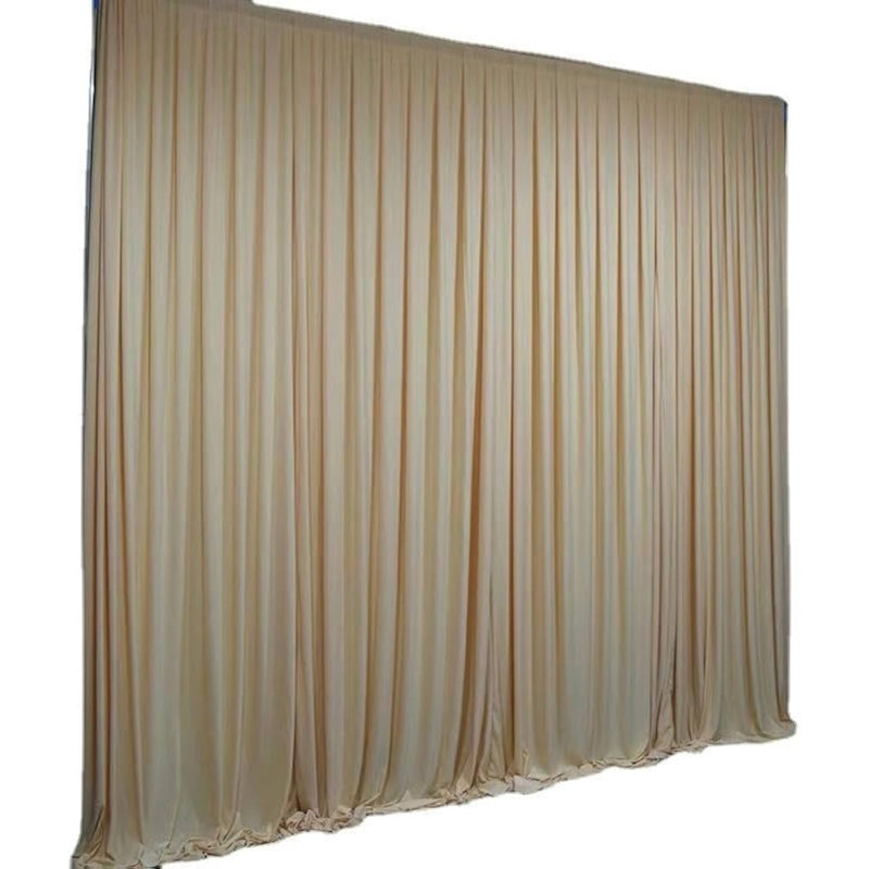 Rideaux lycra champagne/beige (Haut de 3  M Long 4 M )location