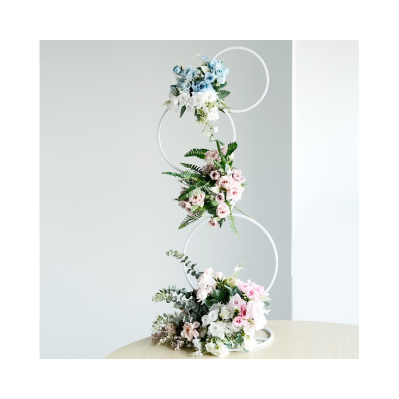 centre de table support Fleurs Blanc SIRINE 90 cm x1(sans fleurs) location