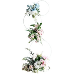 centre de table support Fleurs Blanc SIRINE 90 cm x1(sans fleurs) location