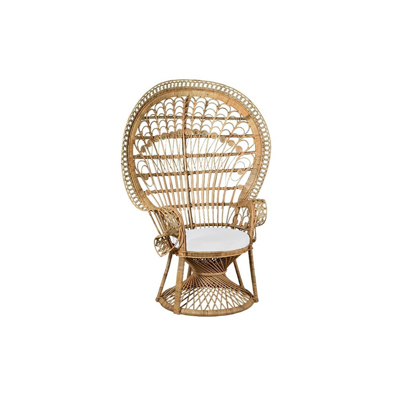 Fauteuil Emmanuelle rotin nature location x 2