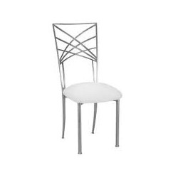 Chaises  TIFFANY argent  pour les mariés X1 location