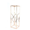 Centre de table colonne carré TIFFANY rose gold  dim. 25 X25X80 CM location