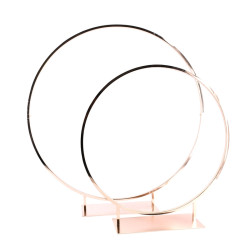 Centre de table CERCLE floral rose gold 60 cm location