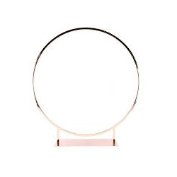 Centre de table CERCLE floral rose gold 80 cm location