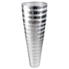 Vase de sol métal argenté 80 cm pour déco PM location