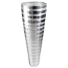 Vase de sol métal argenté 100 cm pour déco GM location
