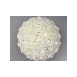Boule fleur blanche 30 cm...