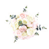 Boule fleur ROMANCY rose et ivoire  40 cm location