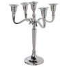 Chandelier 27 cm argent 5 têtes location