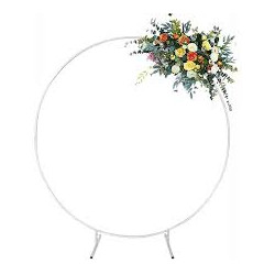 Arche ronde simple blanche diam 2M location