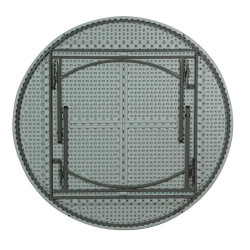 Table ronde 10 pers blanche diam 180cm location