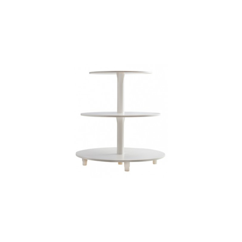 Présentoir à gâteau blanc à étage 3 plateaux location