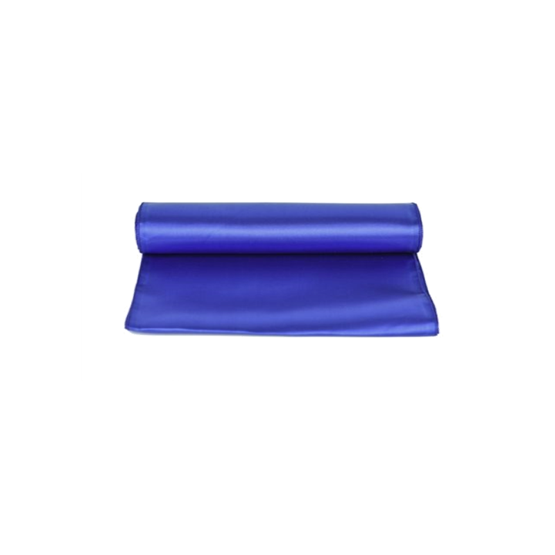 Chemin de table satin BLEU ROI long 2.75X30 CM location