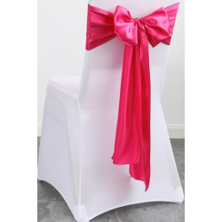 Ruban satin FUCSHIA pour nœud chaise 2.60X20 CM  location