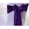 Ruban satin VIOLET pour nœud chaise 2.60X20 CM location