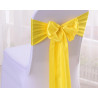 Ruban satin JAUNE pour nœud chaise 2.60X20 CM  location