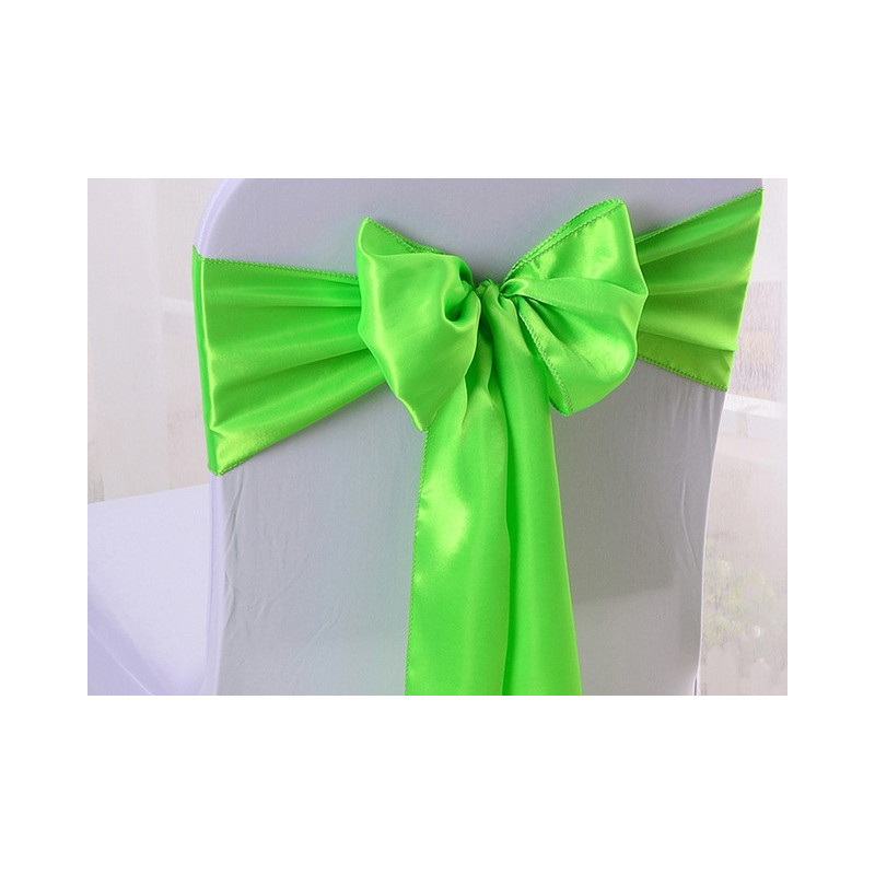 Ruban satin VERT ANIS pour nœud chaise 2.60X20 CM location