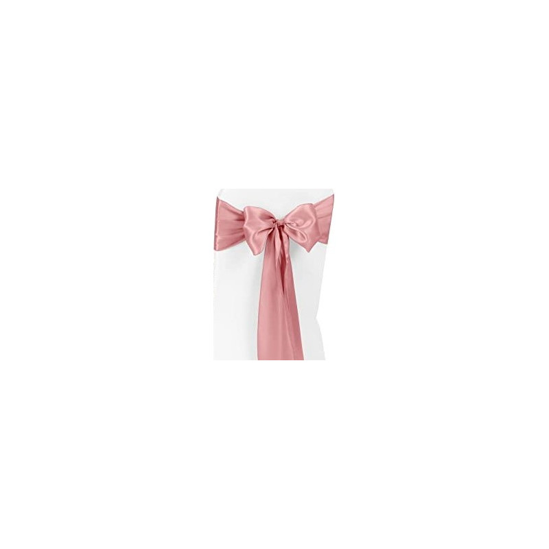 Ruban satin NUDE/ ROSE GOLD pour nœud chaise 2.60X20 CM location
