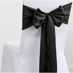Ruban satin NOIR pour nœud...