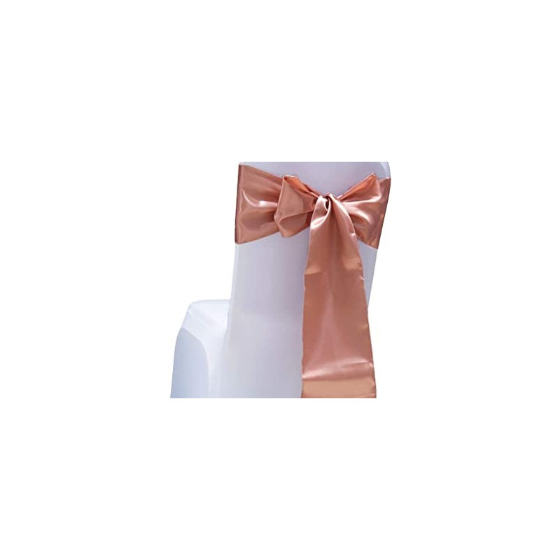 Ruban satin VIEUX ROSE pour nœud chaise 2.60X20 CM location