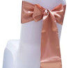Ruban satin VIEUX ROSE pour nœud chaise 2.60X20 CM location