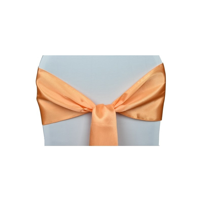 Ruban satin CORAIL pour nœud chaise 2.60X20 CM location