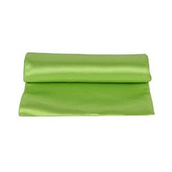 Chemin de table satin VERT ANIS long 2.75X30 CM location